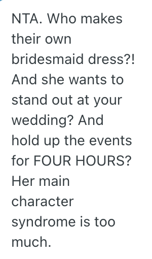 Screenshot 2025 07 11 at 12.13.21 PM Her Friend Was Being Difficult, So She Told Her She Couldnt Be A Bridesmaid In Her Wedding